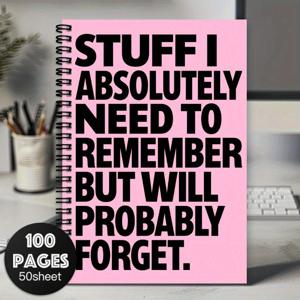 TEMU 원형 나선형 공책 다이어리 1개 - 