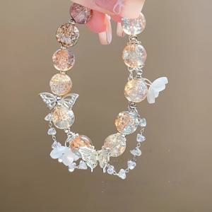 TEMU 태슬과 추가 장식이 있는 우아한 나비 팔찌, 크리스마스, 모임, 파티, 생일 및 축제용 깜짝 선물로 완벽합니다.