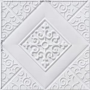 TEMU 50개입 3D 입체 벽스티커, 자체 접착식, 화이트, 천장, 지붕, TV 배경벽, 식당, 침실용, 방수, 장식용 폼 스티커