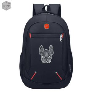 TEMU 귀여운 프렌치 불독 프린트 백팩 - 내구성 좋은 옥스포드 원단 데이팩, 사랑스러운 불독 디자인, 일상용 프렌치 불독 패턴 럭삭, 스타일리시한 프렌치 불독 테마 백팩, 편안한 스트랩과 넉넉한 수납공간