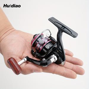 TEMU 후이디아오 미니 스피닝릴 울트라 라이트 500/800 시리즈 알루미늄 합금 스풀 아이스 낚시릴 5.2:1 기어비 월아이/파이크용