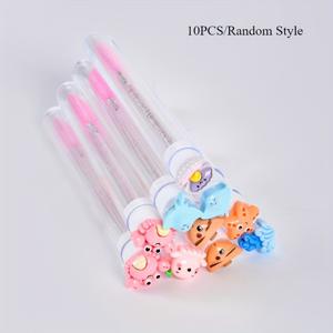 TEMU 10개 혼합 속눈썹 브러쉬 세트 (마스카라 막대 및 스풀리 튜브 포함), 속눈썹 연장 및 메이크업에 적합, 결혼식 또는 크리스마스 선물로 이상적