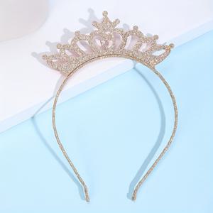 TEMU 여성용 왕관 헤어밴드 1개, 우아한 겔렛 헤어 밴드, 탄성 있는 미끄럼 방지 헤어밴드, 여성 파티 드레스업을 위한 훌륭한 헤어 액세서리