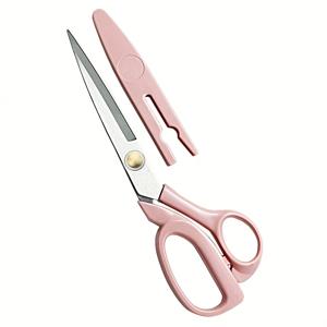 TEMU 1개 전문가용 8인치 헤비듀티 패브릭 가위, 날카로운 스테인리스 스틸 블레이드 & 인체공학적 양손잡이(왼손/오른손) 핸들 - 재봉, 공예, 드레스메이킹, 인조 가죽 절단용 대형 커팅 가위 - 이상적