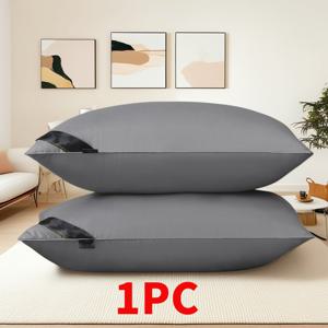 TEMU 1개 럭셔리 5성급 호텔 퀄리티 베개 | 깊은 수면 목 지지, 사계절 내내 유지, 높은 베개 속, 저자극성 폴리에스터 커버, 세탁기 사용 가능