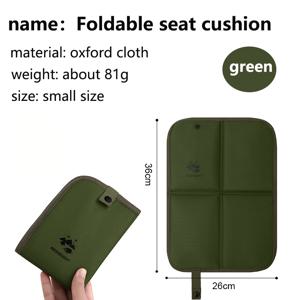 TEMU 야외 접이식 휴대용 쿠션, 두꺼운 방습 매트 (피크닉, 캠핑, 뮤직 페스티벌용), 양면 사용, 튼튼한 옥스포드 천 재질