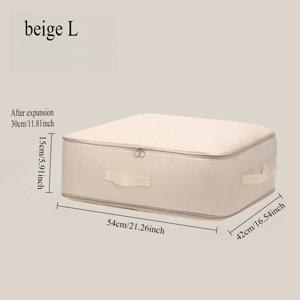 TEMU 대용량 진공 압축백, 옷, 담요, 다운 이불용 - 고강도 지퍼형 휴대용 수납백, 공간 절약형 압축 기술, 여행 및 옷장 정리용 다용도 압축 파우치