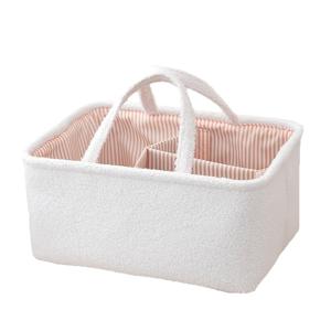 TEMU 1개 휴대용 기저귀 보관 바구니, 침실, 의류 및 기저귀 보관에 적합, 다중 구획으로 정리 및 보관 가능