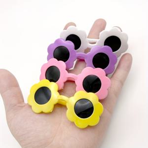 TEMU 고양이와 강아지 안경 4쌍, 8.4cm (3.31인치) 아름다운 사진 촬영 소품, 장식 액세서리 세트