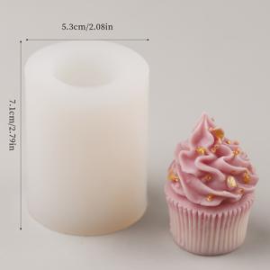 TEMU 크림 케이크 모양의 금형으로 DIY 수제 비누 아로마테라피 캔들 미니 금형