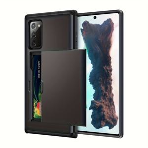 TEMU 휴대폰 케이스 - 삼성 갤럭시 노트 20 울트라 카드 슬롯 및 슬라이드 암러 디자인 커버