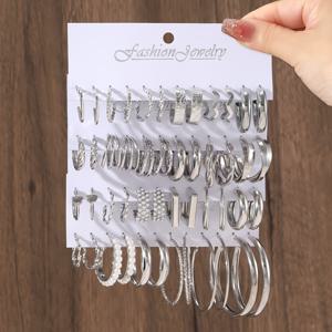 TEMU 48개 (48 후프) 여성용 후프 귀걸이 - 코팅 후프 주얼리, 우아한 레이어링 귀걸이, 데일리웨어 & 파티용, 연중 중성톤 후프 (내구성을 위한 도금)