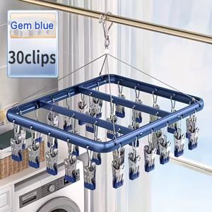 TEMU 알루미늄 합금 건조대 멀티클립 발코니 다기능 속옷 전용 걸이 클립 양말 건조용 아티팩트, 건조대