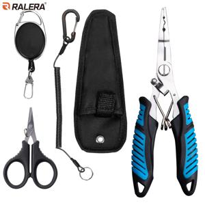 TEMU RALERA 스테인리스 스틸 야외 낚시 도구, 휴대용 낚시줄 가위, 리트랙터블 클립, 랜야드, 가위, 루어 플라이어 포함, 민물, 바닷물, 사냥용 - 다용도 낚시 도구, 낚시 애호가를 위한 이상적인 제품