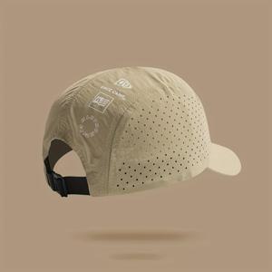 TEMU 남녀 공용용, 조절 가능한 스냅백, 빠른 건조, 가벼운 야외 모자 - 올리브 그린과 화이트 로고가 있는 캠핑 모자