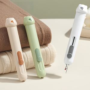 TEMU 어르신 전용 재봉 실꿰기 내장식 찢어진 바늘 플라이어, 바늘 집게 및 실꿰기, 빠른 핀 디자인, 편리한 실꿰기