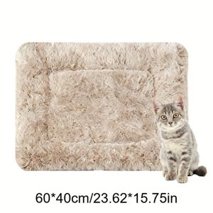 TEMU 초극세사 강아지 고양이 침대 매트, 양면 플리스 강아지 크레이트 켄넬 패드, 편안한 세탁 가능한 두꺼운 햄스터 침대, 소형 동물용 펫 침대 매트