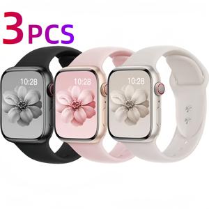 TEMU 애플워치 호환 3팩 밴드 - 시리즈 11/10/9/8/7/6/SE/SE2/SE3/울트라 2/울트라 3 및 모든 모델 38mm/40mm/41mm/42mm/44mm/45mm/46mm/49mm 호환 - 확장형 스포츠 스트랩, 휴일 선물용 우아한 디자인, 애플워치 호환