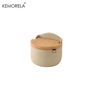 TEMU KEMORELA 세라믹 양념통 세트 1/2/3개, 주방 향신료 용기, 글루타메이트 용기, 뚜껑 포함 소금 & 후추 용기, 스푼 & 트레이 포함 식품 보관 상자, 주방 수납을 위한 디자인