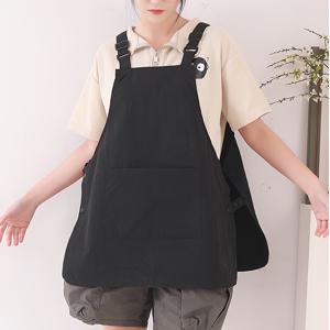 TEMU 싱글피스 멜빵 앞치마, 다중 포켓, 얇은 디자인. 미용사, 화가, 케이터링, 밀크티, 커피 주방용. 다기능 의류, 여성용 앞치마 5가지 색상. 친구, 가족, 기념일, 휴일 선물로 이상적