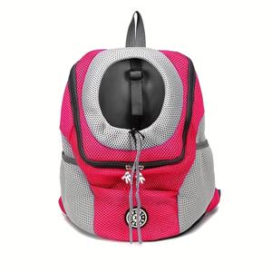 TEMU 편안한 여행을 위한 조절 가능한 스트랩이 있는 앞면 팩으로 통기성이 좋은 개 캐리어 백팩