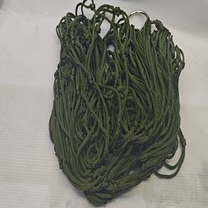 TEMU 헤비듀티 두꺼운 나일론 야외 해먹 - 녹색 방충망, 다기능 스윙/의자/피크닉, 통기성 가볍고 휴대용 녹색 매달린 침대, 정원, 캠핑, 뒷마당용 (기둥 없음/간편 설치)