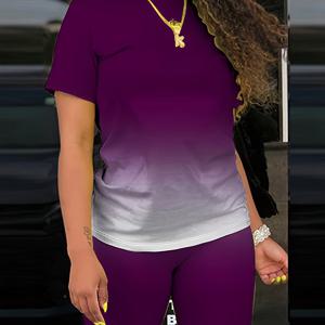 TEMU 여성용 티셔츠와 반바지 세트