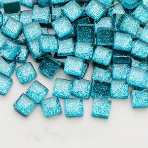 TEMU 200개 1cm 반짝이는 유리 타일 - 수제 프로젝트용 DIY 공예 재료