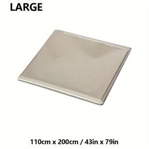 TEMU EMF/RFID/WiFi/마이크로웨이브/휴대폰 신호 차단 패브릭 - 전도성 구리 니켈 코팅 패턴 사전 절단 차단 천, DIY 프로젝트, 방, 사무실용