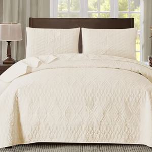 TEMU 단색 디자인의 3피스 침대 커버 세트입니다. 침대 커버 1개와 베갯잇 2개 (솜 제외)로 구성되어 있습니다. 이 세트는 부드럽고 통기성이 좋으며 편안하여 침실 및 기숙사에 적합합니다.