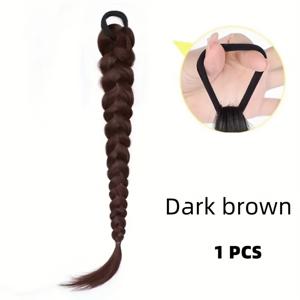 TEMU 20인치/싱글팩 무광 고온 단백질 섬유 엘레강트 브레이드 헤어 익스텐션, 모든 피부톤 여성에게 적합, 데일리 웨어, 직장, 캐주얼, 여행, 드레스업, 다양한 일상 스타일, 어버이날 선물