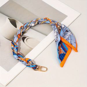 TEMU 휴대폰 체인 손목걸이 휴대폰 끈 짜임 패션 숏 실크 스카프 스타일