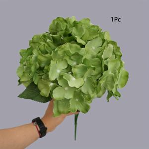 TEMU 1묶음 5개 포크 인조 수국 인공 꽃 수국 장식 웨딩 부케 홈 주방 정원 파티 축제 DIY