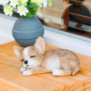 TEMU 귀여운 치와와 강아지 조각상, 수제 레진으로 제작된 현대적인 홈 데코 아이템. 현관 테이블, 거실 장식품, 정원, 잔디밭 및 파티오 장식에 적합합니다. 아버지의 날, 크리스마스에 강아지 애호가를 위한 훌륭한 선물입니다.