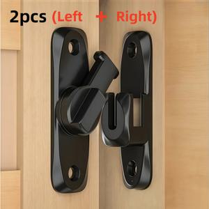 TEMU 2개 세트 상업용/고강도 방지 도어락 데드볼트 핸들 - 침입 방지 보안 기능, 90°/ 조절 가능한 볼트, 강화 금속 구조 & 무설치 (나사 포함) 가정/사무실용 - 주거/상업용