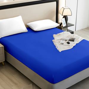 TEMU 다용도 멀티컬러 싱글 매트리스 ฝิ่น 시트 1개, 아파트, 게스트하우스, 호텔, 가정용, 기숙사, 청소년용 - 딥포켓 ฝิ่น 시트, 침대 시트 커버 - 부드럽고 편안함, 매트리스 보호매트 포함, 충전재 없음, 사계절용, 남녀공용, 트윈/풀 사이즈