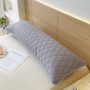 TEMU 고품질, 매우 부드럽고 편안한 소재로 제작된 고급 바디 필로우 커버입니다. 두껍고 퀼팅된 롱 베개 커버는 흡습성, 피부 친화적입니다.