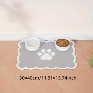TEMU 구름 모양 레이스 테마 애완 동물 먹이 매트, 강아지 및 고양이에게 적합, 강아지 먹이 매트, 고양이 먹이 매트, 할로윈 장식 및 크리스마스 장식으로 사용 가능