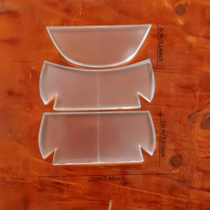 TEMU 투명 아크릴 안경 케이스, 메이크업 가방, 동전 지갑 요소 템플릿, 수제 실용 도구, 재봉 도구, 재봉 및 패치워크에 이상적, 사용하기 쉬움