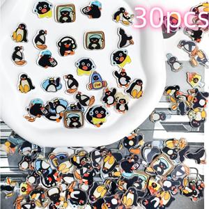 TEMU 30개 미니 펭귄 시즌 & 크리스마스 DIY 신발 & 주얼리 참 키트 - 귀여운 아크릴 펭귄 참, 키링, 귀걸이, 팔찌, 목걸이, 폰케이스 & 펜 장식용 - 크리스마스, 발렌타인데이, 스승의날, 졸업, 파티 장식용 미니 수제 선물