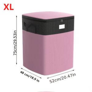 TEMU 헤비듀티 이사용 보관백 - 대형 지퍼백, 스크래치 방지 및 방수, 다운 이불, 베개 및 이사용품에 이상적, 내구성 강한 의류 및 담요 보관용 대형 이사용 보관백