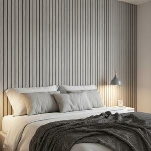 TEMU 필 앤 스틱 PVC 슬랫 벽 패널, 자가 접착 두꺼운 인조 나무 무늬 벽지 패널, 방음 벽 및 천장용, 자가 접착 질감 있는 수직 줄무늬 디자인, 길이: 150/300cm(59/118인치), 너비: 40cm(15.75인치)