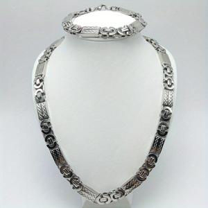 TEMU 남성을 위한 11mm 폭의 우아한 티타늄 스틸 플랫 체인 목걸이, 304 스테인레스 스틸, 자석으로 닫히지 않음, 세부적인 грав링이 있는 세련된 체인 디자인, 세련된 액세서리|우아한 체인 디자인|내구성 있는 목걸이