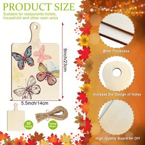 TEMU 10//40개입, 트레이 모양 나무 조각, 공예 및 장식용 빈 나무 판, 프로젝트용 나무 컷아웃, 수공예 및 장식품, 파티 장식, 친구 및 가족을 위한 선물, 레이저 커팅, 나무 연소, 모델 제작