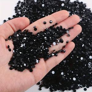 TEMU 머그잔, 병, 유리잔, 의상, 휴대폰 케이스, 매니큐어용 6000개 3mm 평평한 바닥 젤리 수지 라인스톤, 루즈 스파클링 패치 장식 액세서리