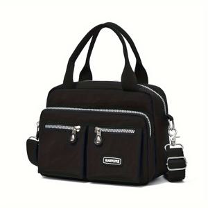 TEMU 여성용 스몰 핸드백, 가벼운 토트백, 나일론 원단 가방, 숄더 크로스바디 백, 소지갑