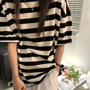 TEMU 여성용 패션 티셔츠 여름 트렌디 오버사이즈 레이지 스타일 라운드넥 베이스 레이어 탑