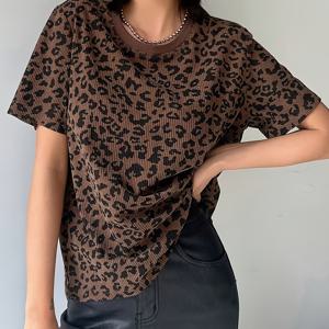 TEMU 여성용 타겟 패션 프린트 반팔 티셔츠