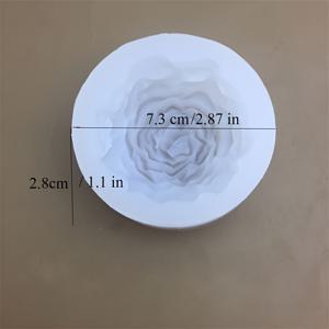 TEMU 우아한 모란 모양의 실리콘 몰드 2개 세트. 결혼식, 크리스마스, 부활절, 발렌타인데이, 추수감사절 등 공예품 제작에 완벽합니다.