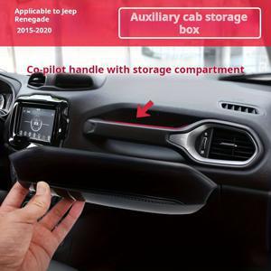 TEMU JEEP Renegade 승차석 측면 수납함, 핸들 수납함, 개조 수납함, 시트 액세서리, 2015년~2020년형 지프 Renegade 모델에 적합한 차량 내부, 발렌타인데이, 부활절, 추수감사절 선물로 완벽